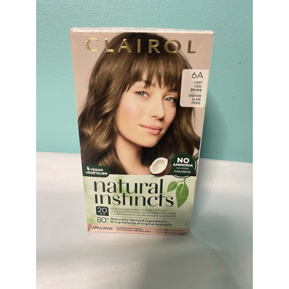 Clairol Natural Instincts Hair Color 6A‎ Light Cool Brown